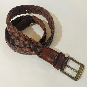 Frye Woven Leather Belt size 40